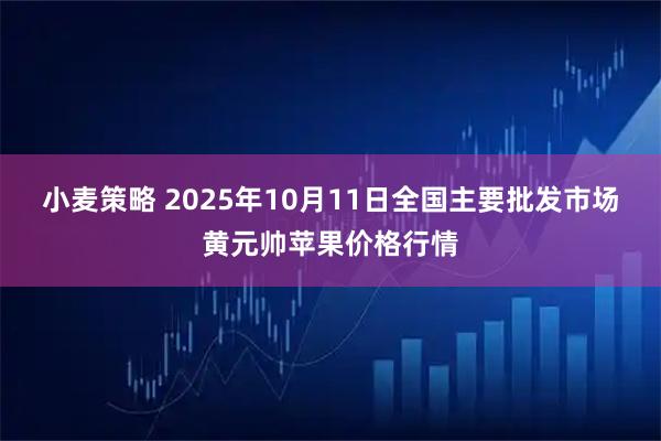 小麦策略 2025年10月11日全国主要批发市场黄元帅苹果价格行情