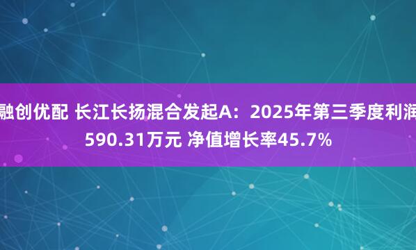 融创优配 长江长扬混合发起A:2025年第三季度利润590.31万元 净值增长率45.7%